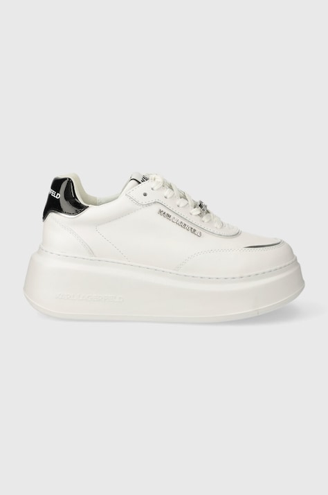 Karl Lagerfeld sneakers din piele ANAKAPRI culoarea alb, KL63519