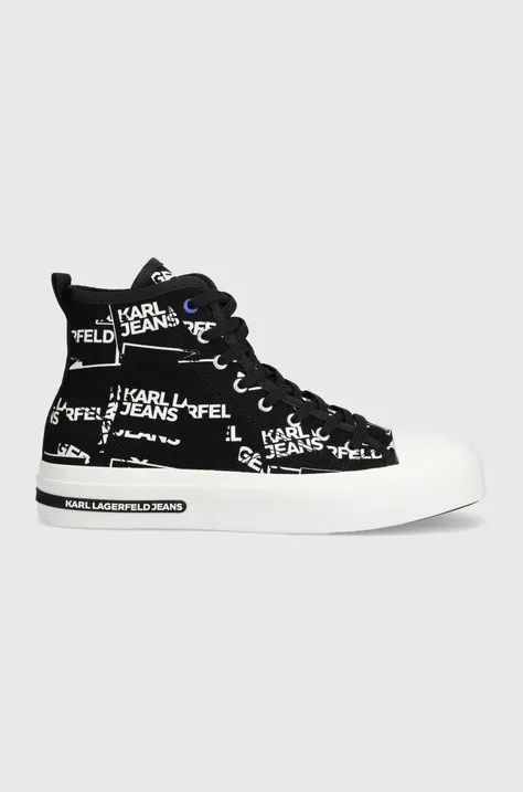 Πάνινα παπούτσια Karl Lagerfeld Jeans KLJ VULC χρώμα: μαύρο, KLJ60951