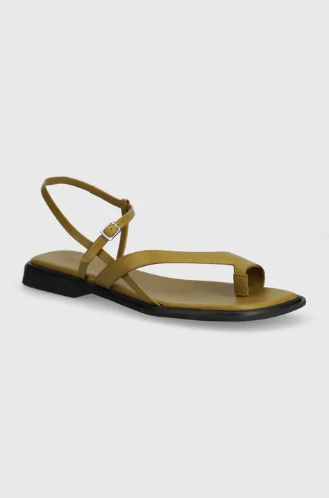 Kožne sandale Vagabond Shoemakers IZZY za žene, boja: zelena, 5513-001-24