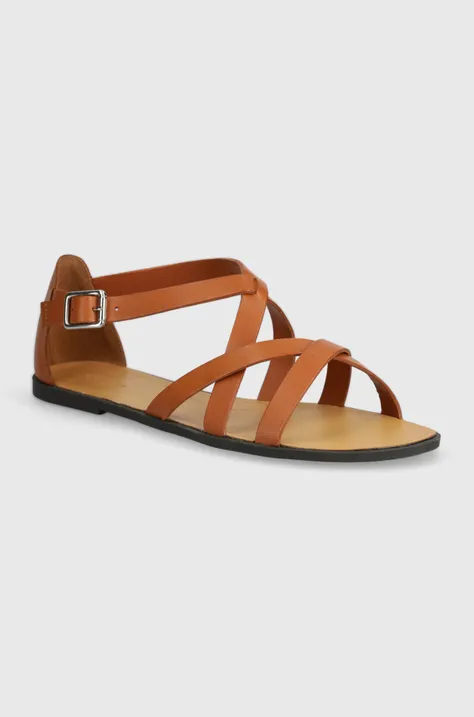 Kožené sandále Vagabond Shoemakers TIA 2.0 dámske, hnedá farba, 5731-001-22