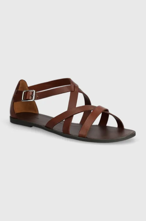 Kožené sandále Vagabond Shoemakers TIA 2.0 dámske, hnedá farba, 5731-001-27