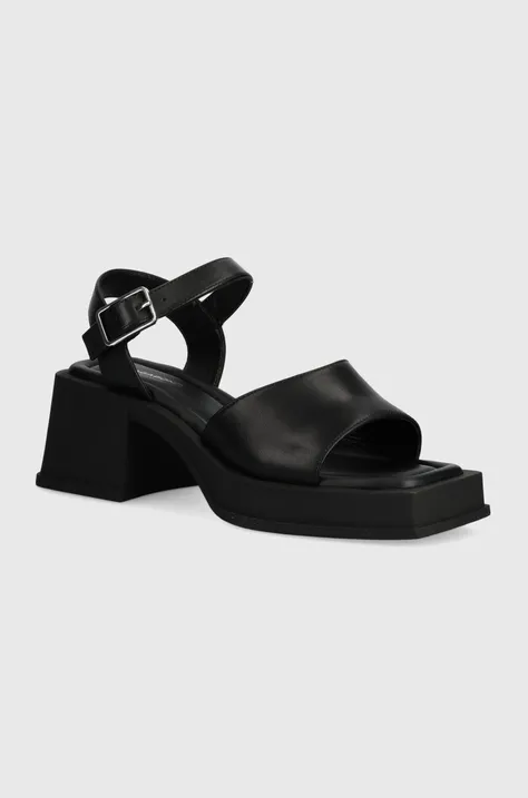 Usnjeni sandali Vagabond Shoemakers HENNIE črna barva