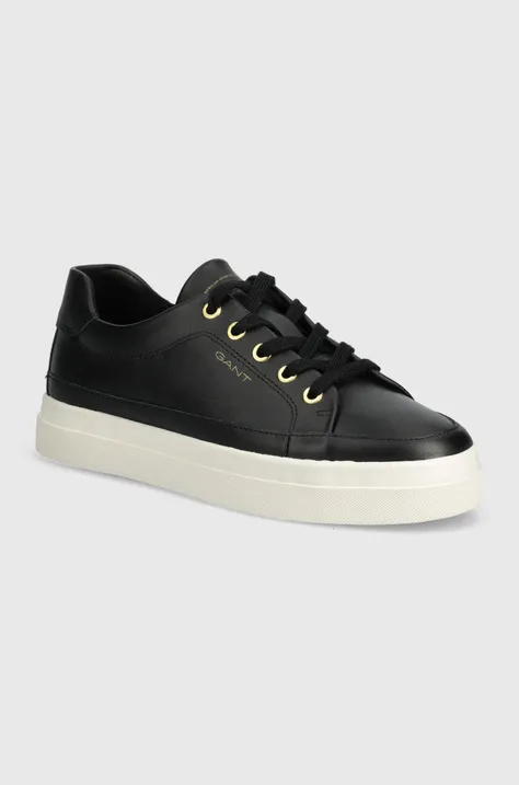 Δερμάτινα αθλητικά παπούτσια Gant Avona χρώμα: μαύρο, 28531446.G00