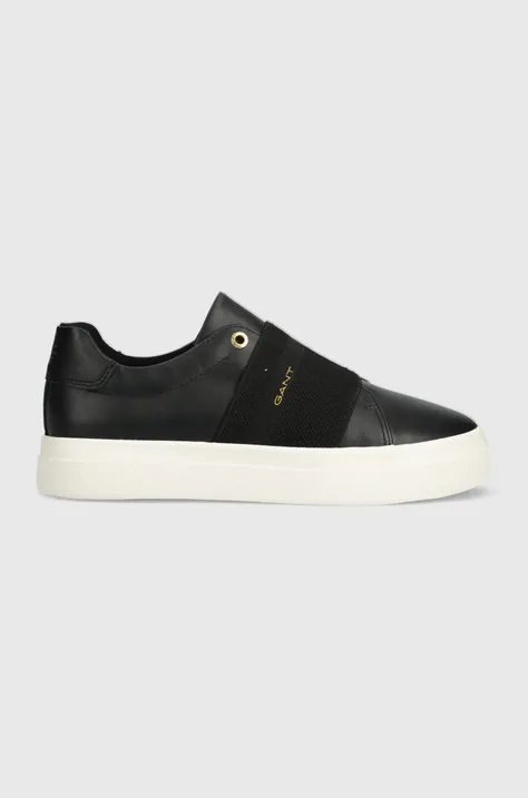 Δερμάτινα αθλητικά παπούτσια Gant Avona χρώμα: μαύρο, 28531450.G00