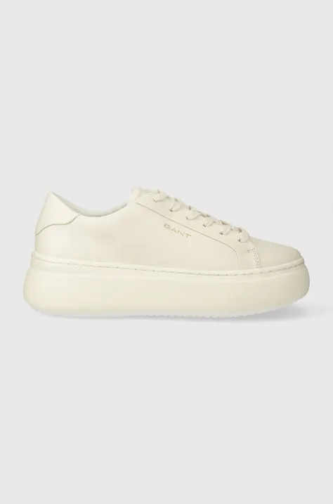 Δερμάτινα αθλητικά παπούτσια Gant Jennise χρώμα: άσπρο, 28531491.G29