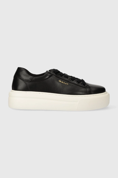 Kožené sneakers boty Gant Alincy černá barva, 28531545.G00