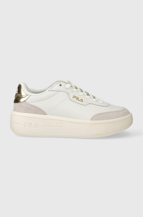 Kožené tenisky Fila PREMIUM bílá barva, FFW0336