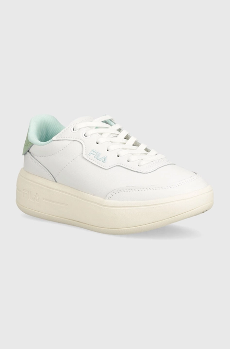 Kožené sneakers boty Fila PREMIUM zelená barva, FFW0337