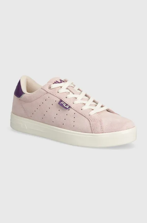 Замшеві кросівки Fila LUSSO колір рожевий