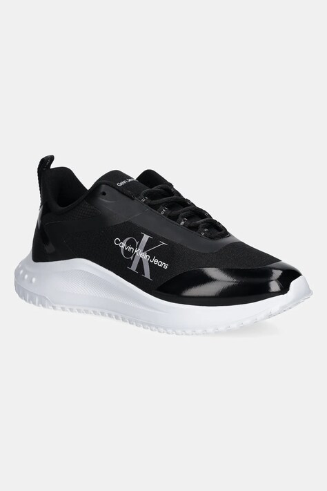 Calvin Klein Jeans sneakers EVA RUNNER LOW LACE MIX ML WN culoarea negru, YW0YW01442