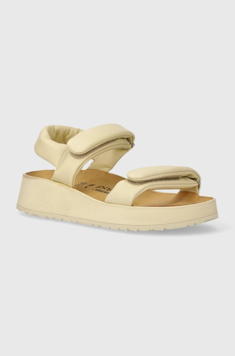 Кожени сандали Birkenstock BIRKENSTOCK X PAPILLIO Theda в бежово с платформа 1026942