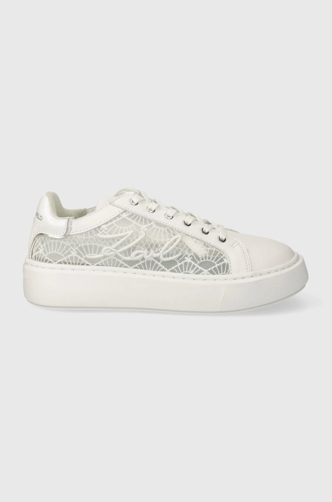 Karl Lagerfeld sneakers MAXI KUP culoarea alb, KL62228