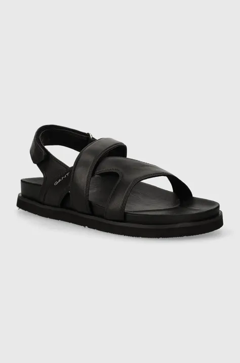 Kožené sandále Gant Mardale dámske, čierna farba, 28501595.G00