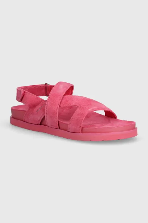 Замшеві сандалі Gant Mardale жіночі колір рожевий 28503594.G597