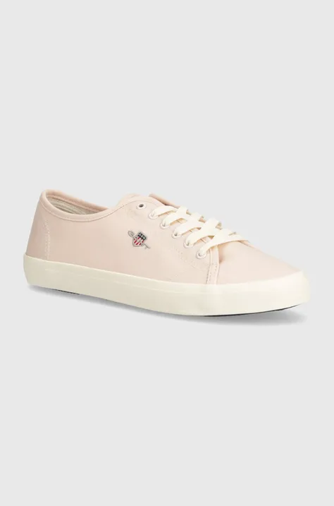 Πάνινα παπούτσια Gant Pillox χρώμα: ροζ, 28538605.G56