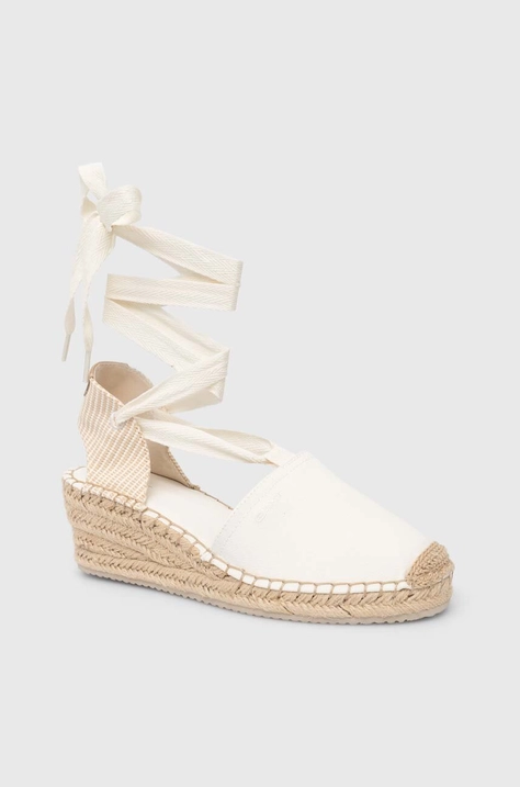 Espadrilky Gant Luliza béžová farba, na kline, 28568593.G20