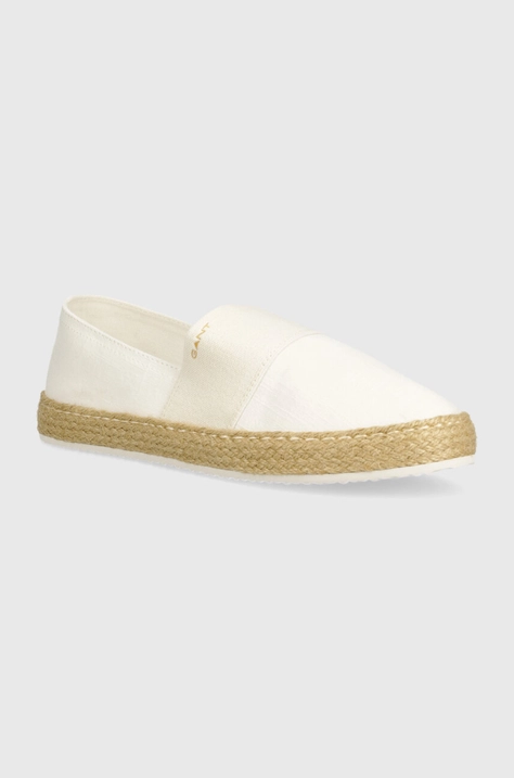 Gant espadryle Raffiaville kolor biały 28569606.G20