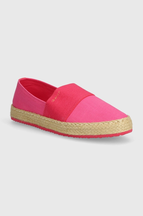 Gant espadryle Raffiaville kolor różowy 28569606.G597