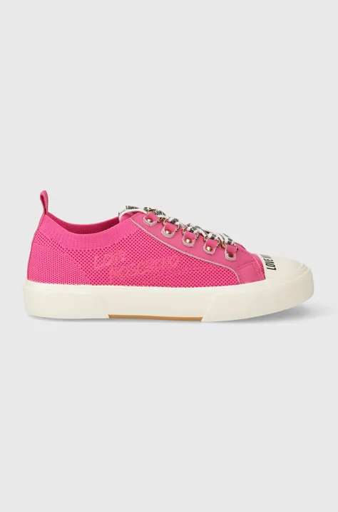 Πάνινα παπούτσια Love Moschino  Ozweego 0 χρώμα: ροζ, JA15152G1IIY64 GY6177 JA15152G1IIY0604