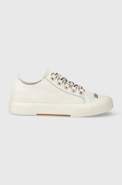 Πάνινα παπούτσια Love Moschino 0 χρώμα: άσπρο, JA15152G1IIY0100 JA15152G1IIY0100