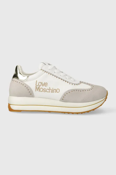 Love Moschino sneakersy kolor biały JA15054G1IIND10A