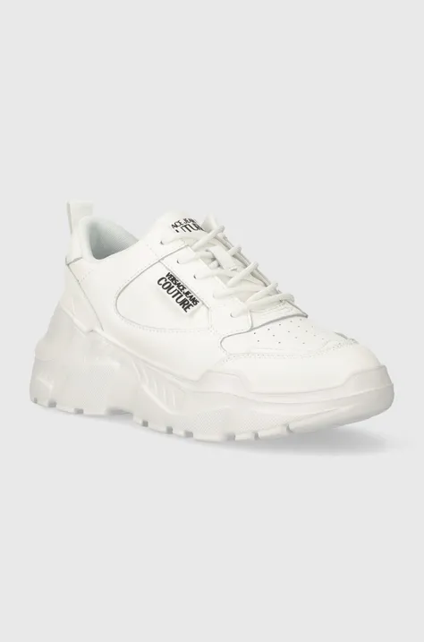 Δερμάτινα αθλητικά παπούτσια Versace Jeans Couture Speedtrack χρώμα: άσπρο, 76VA3SC2 ZPA46 003