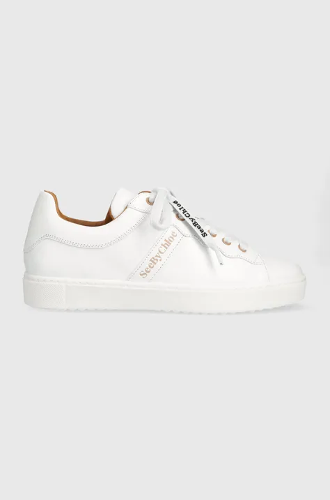 See by Chloé δερμάτινα αθλητικά παπούτσια Essie χρώμα: άσπρο, SB39210A