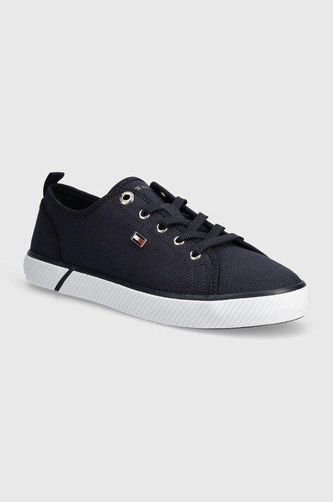 Кеди Tommy Hilfiger VULC CANVAS SNEAKER жіночі колір синій FW0FW08063