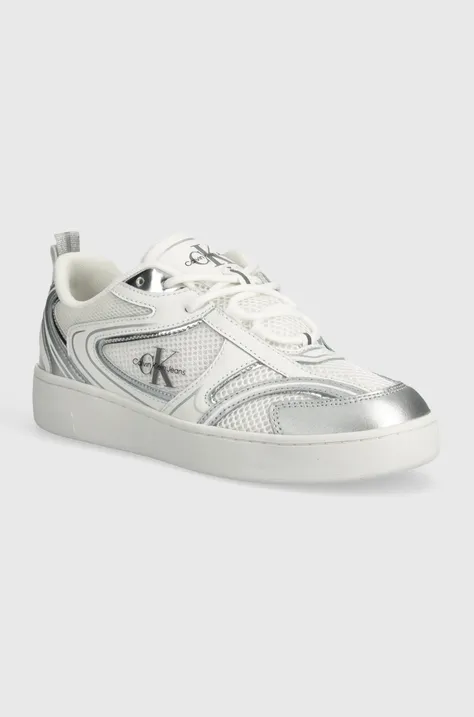 Calvin Klein Jeans sneakers BASKET CUPSOLE LOW MIX ML MR culoarea alb, YW0YW01386