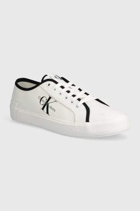 Tenisice Calvin Klein Jeans SKATER VULCANIZED LOW CS ML MR za žene, boja: bijela, YW0YW01453