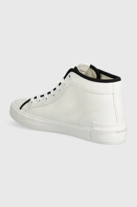 Calvin Klein Jeans trampki SKATER VULCANIZED HIGH CS ML MR damskie kolor biały YW0YW01454