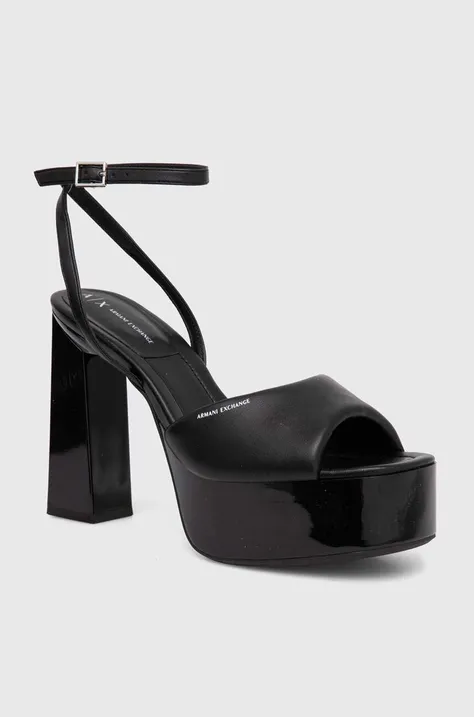 Sandály Armani Exchange černá barva, XDP052 XV841 00002