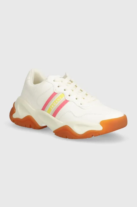 Sneakers boty Armani Exchange béžová barva, XDX156 XV836 00894