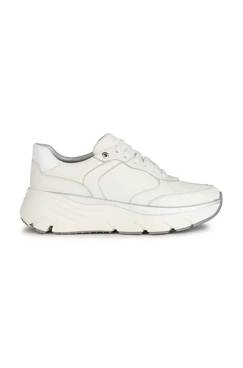 Δερμάτινα αθλητικά παπούτσια Geox D DIAMANTA A χρώμα: άσπρο, D35UFA0LM02C1002
