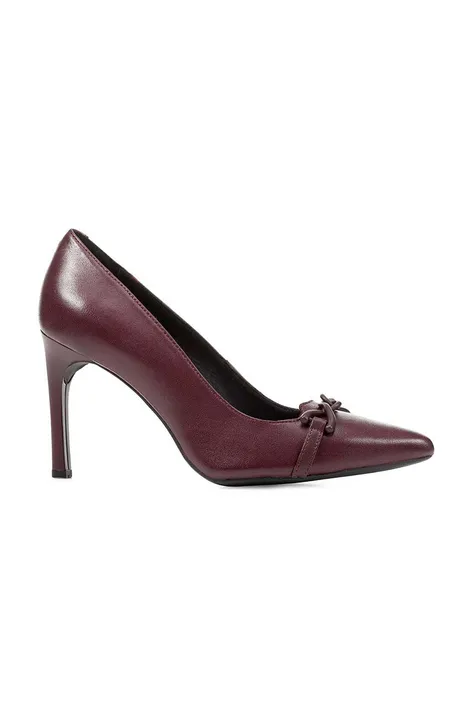 Geox stilettos de piele D FAVIOLA A culoarea bordo, D358UA000TUC7011