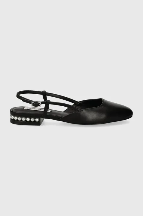 Кожаные балетки Steve Madden Beloved цвет чёрный открытая пятка SM11002910