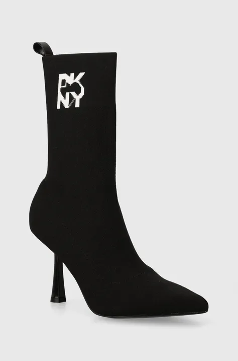 Dkny botine Sansa femei, culoarea negru, cu toc cui, K2490325