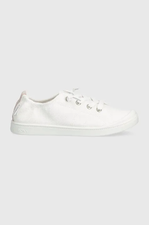Πάνινα παπούτσια Roxy χρώμα: άσπρο