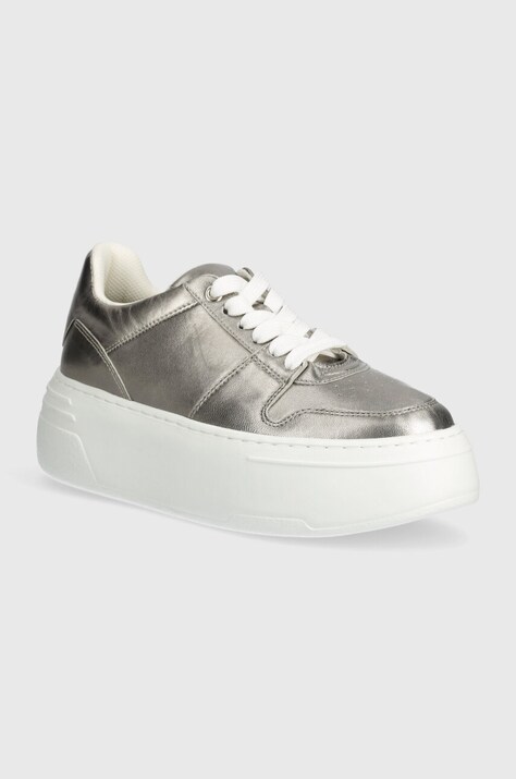 Marc O'Polo sneakers din piele culoarea argintiu, 40117043501134 NN2M3066