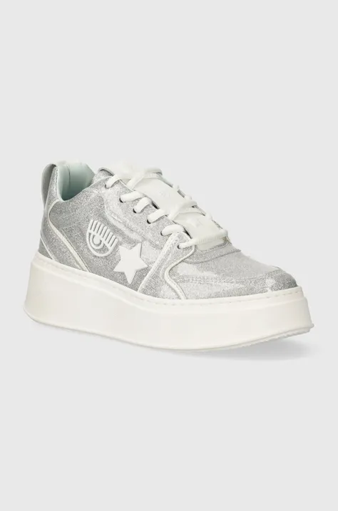 Кросівки Chiara Ferragni Sneakers School колір срібний CF3312_004