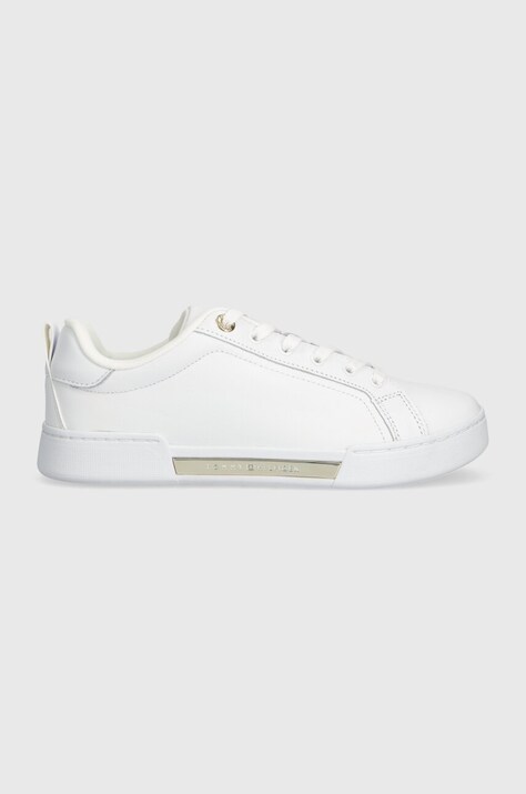 Tommy Hilfiger sneakersy skórzane CHIQUE COURT SNEAKER kolor biały FW0FW07634
