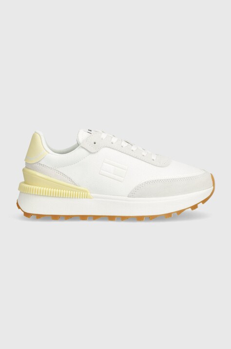 Αθλητικά Tommy Jeans TJW TECH RUNNER ESS χρώμα: άσπρο, EN0EN02511