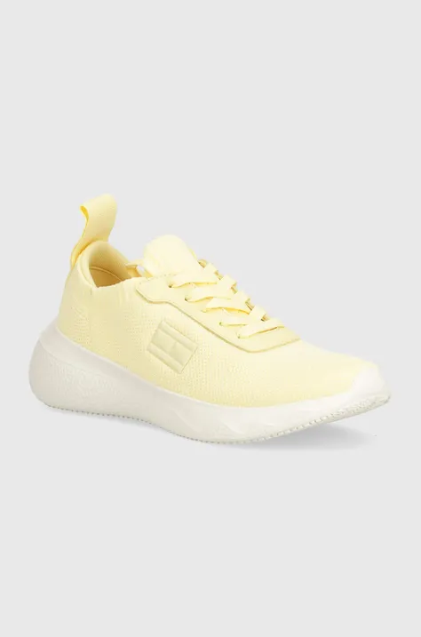 Sneakers boty Tommy Jeans TJW FLEXI RUNNER žlutá barva, EN0EN02489
