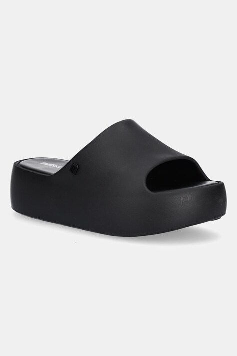 Pantofle Melissa MELISSA FREE PLATFORM SLIDE AD dámské, černá barva, na platformě, M.35859.S383
