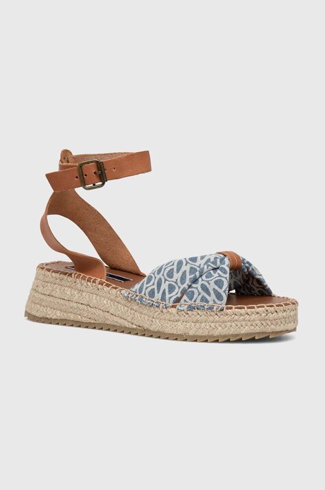 Pepe Jeans sandali PLS90674 donna colore blu KATE THELMA