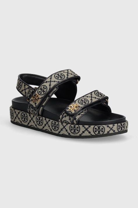 Sandály Tory Burch Kira Sport Sandal dámské, tmavomodrá barva, 155154.430