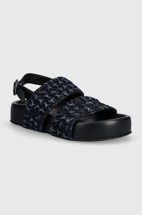 AGL sandale Jane Gofree femei, culoarea albastru marin, cu platforma, D685008PGK7670A976