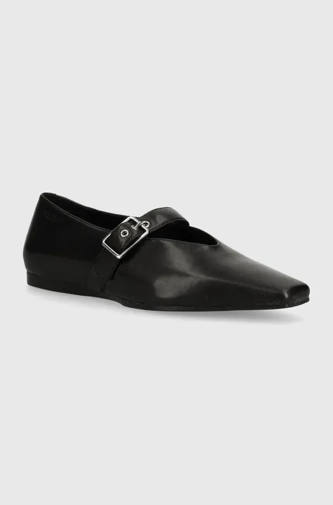 Δερμάτινες μπαλαρίνες Vagabond Shoemakers WIOLETTA χρώμα: μαύρο