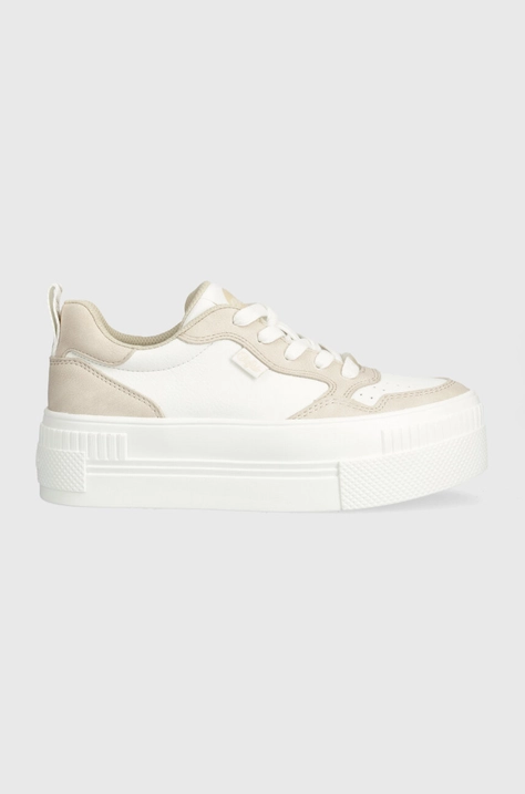 Buffalo sneakers Paired Court culoarea bej, 1636070