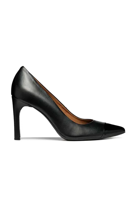 Geox pantofi cu toc D FAVIOLA culoarea negru, D458UC 0TUHH C9999